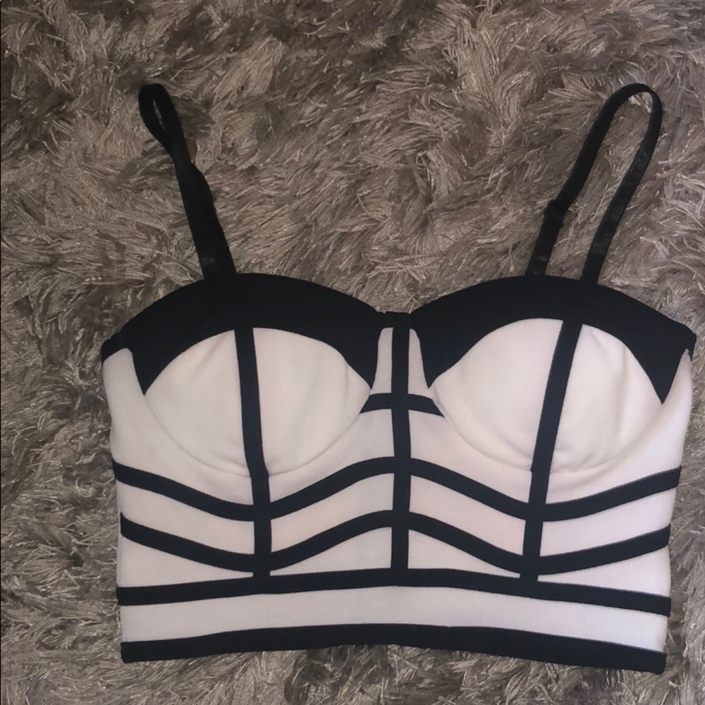 Black and white crop